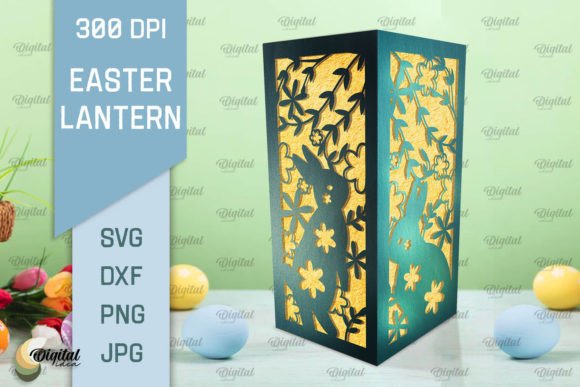3D Easter Lantern Paper Cut SVG: A Versatile Asset for Creative Professionals