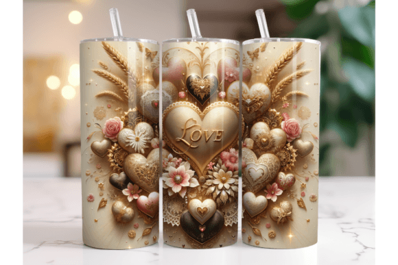 3D Heart Valentines Tumbler Wrap: Elevating Your Holiday Crafts and Gifts