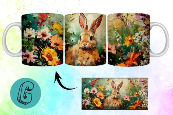 3D Oil Paint Easter Bunny Mug Wrap 11: A Practical Review for Creative Professionals