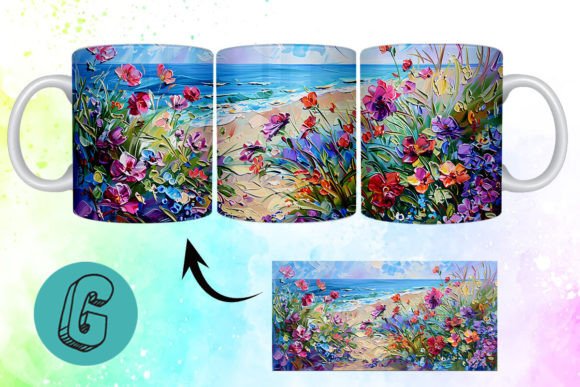 3D Oil Paint Floral Garden Mug Wrap 10: A Practical Evaluation for Creative Professionals