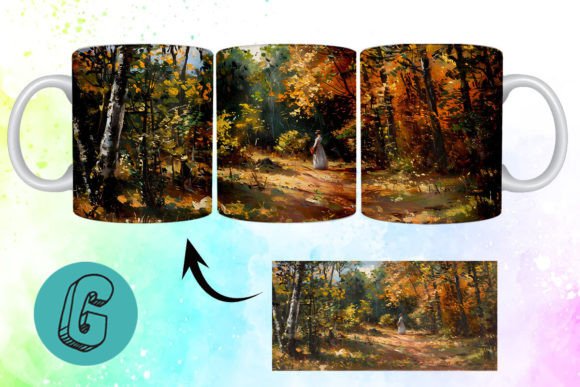 Evaluating the 3D Oil Paint Forest Garden Mug Wrap 08 for Your Creative Workflow