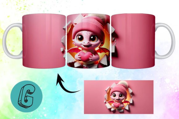 Evaluating the Valentine Dragon 3D Mug Wrap 00 for Custom Projects