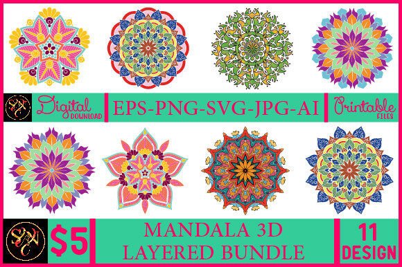 Unlock Your Creativity with the Mandala 3D Layered Bundle: A Comprehensive Guide to Versatile Digital Art
